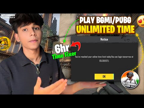 HOW TO PLAY BGMI UNLIMITED TIME | BGMI 6 HOURS TIME FIXING TRICK | BGMI UNLIMITED TIME KAISE KHELE
