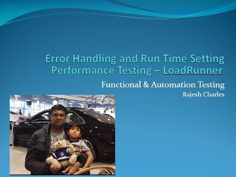 LoadRunner Error Handling and  Runtime Setting