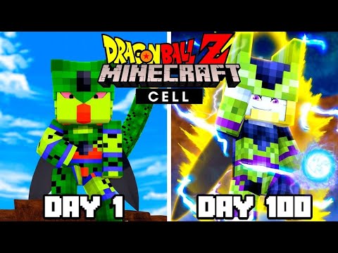 100 Days in Dragon Ball Z Minecraft As Cell - Dragon Block