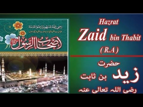 Hazrat Zaid bin Saabit RA. Mukhtasar seerat e sahaba. @Hindimo-n8p