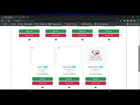 Program the basic product searching process including pagination