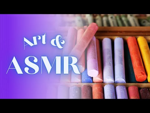 ASMR Soft chalk pastel drawing | Eyes | Generate feelings of relaxation and contentment