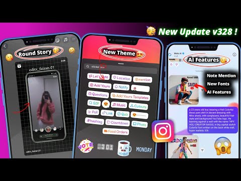 iOS instagram v328 New Amazing Update🔥 | Note Mention & New iOS Fonts | New AI Features Added🥳