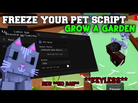 [NEW 🐈] FREEZE YOUR PET SCRIPT| PET CONTROLLER| GROW A GARDEN| **NO BAN** **KEYLESS**