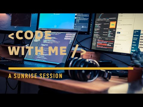 Lofi Code and Study With Me during the sunrise | Lofi Music | 50 minutes coding