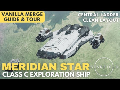 Meridian Star | Anvil Carrack of Starfield — Class C Explorer End Game Ship Build | No Mods