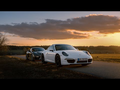 Chasing Sunset with a 991.1 Carrera 4 & Cayman GT4 RS
