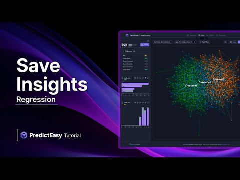 Save Insights: Regression | PredictEasy Tutorial 🚀