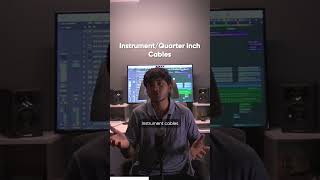 Types of analog cables in music production #audioengineering #musicproduction
