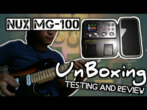 Nux MG-100 Unboxing and review (Guitar Solo Testing)
