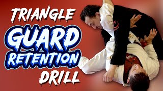 The Triangle Recovery Drill NOBODY Is Teaching (BJJ Guard Retention Hack)