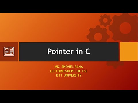 Pointer in C | Live class |  C Programming Bangla Tutorial