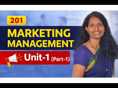 Marketing Management (201) Unit-1 (Part-1)