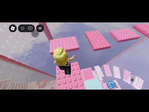 Racing my sister in an obby 