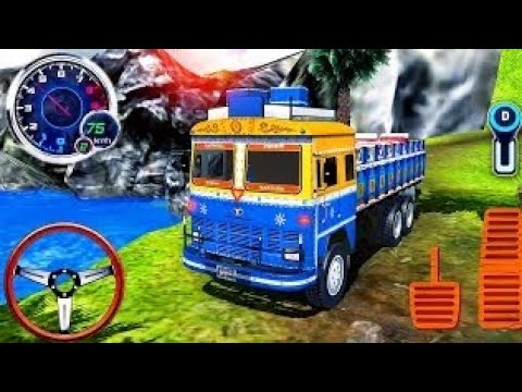 Indian truck driving on mountain🔥//impossible drive