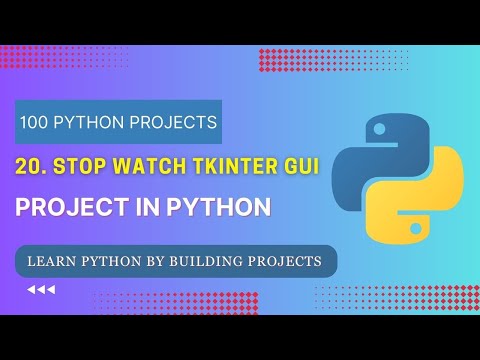 20. Stop Watch GUI | No Talking | python for beginner