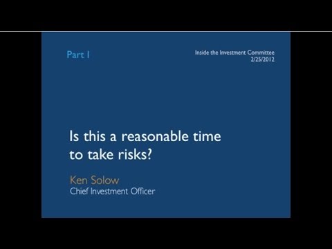 Ken Solow: Is this a Reasonable Time to Take Risks?