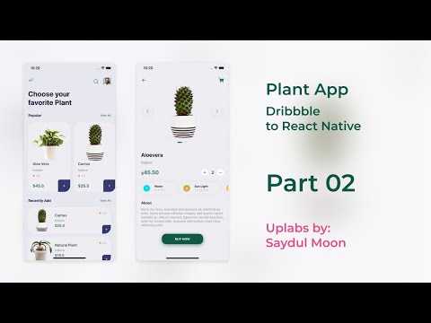 Plant App By Saydul Moon Dribbble To React Native Part #02
