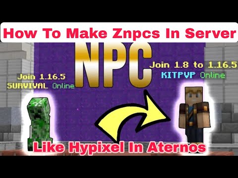 How To Make Znpcs In Server | How To Make Server Like Hypixel on Aternos For Free! | Part 2