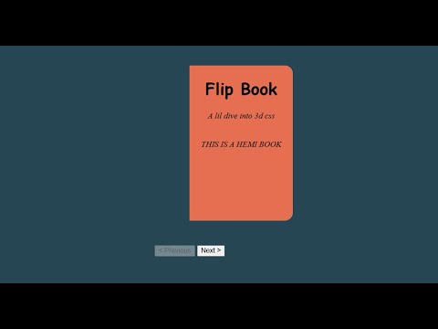 Web project - New one how work in SCSS and CSS  (Flip Book) 3D CSS