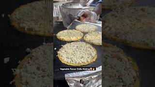Vegetable Paneer Chilla Making😍🔥|| Indian Street Food