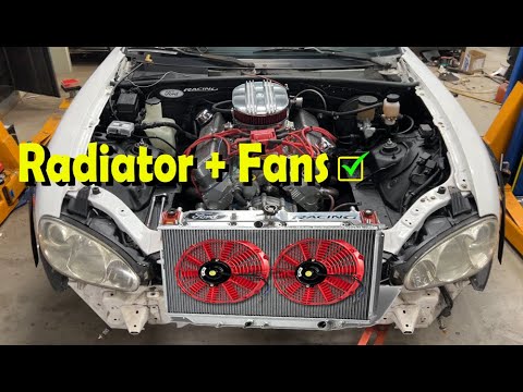 Budget V8 Monster Miata Build - Episode 19 - Radiator and fans / charging system .