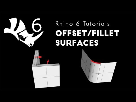 Rhino 6 3D Modeling 1.08  Offset and Fillet Surfaces/Solids