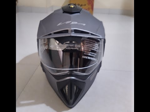 Vega Offroad D/V Motorbike Helmet (Dull Anthracite)