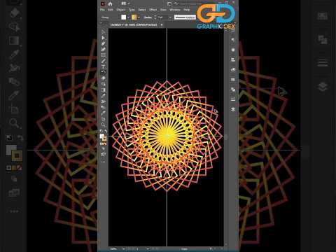 Mandala Art in Adobe Illustrator | Creative Tutorial #shorts #graphicdex