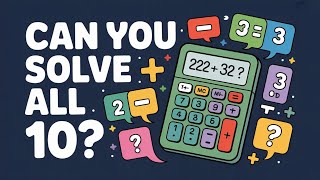 10 Mind-Bending Math Power Questions | Can You Solve Them All?  | Math Quiz Challenge