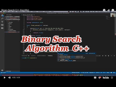 Binary Search C++ Algorithm