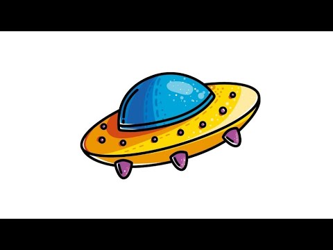 How to draw a ufo