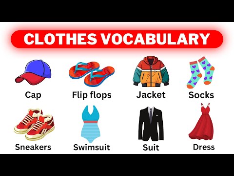 Clothes vocabulary in English | Clothes Names with Pictures | Name of Clothes | English Vocabulary