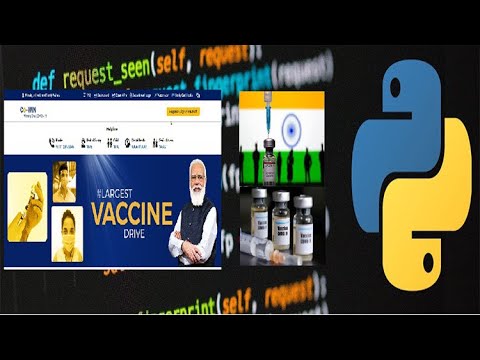 CoWin using Python 7/7 Find State, District and Vaccine Slot easily using GITHUB