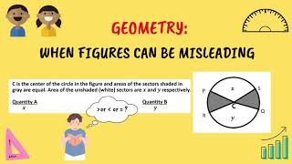 Geometry : When figures may be misleading in quantitative comparison problem | GRE