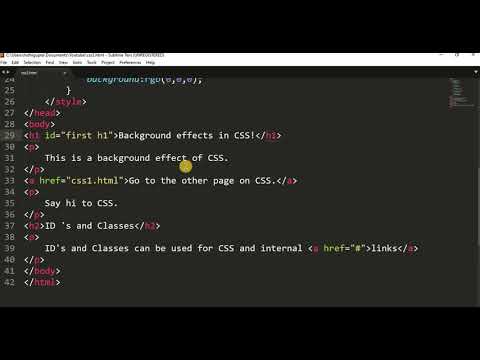 CSS Basics - ID's and Classes