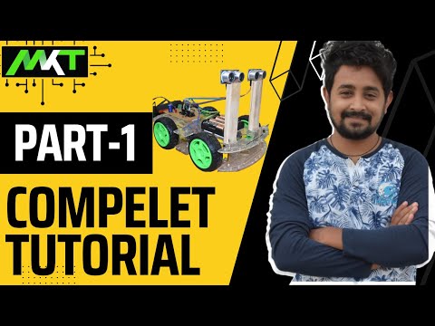 Arduino Based Android Operated Robot Tutorial | Part-1 | Hardware Assembly | 4 - wheel Robot