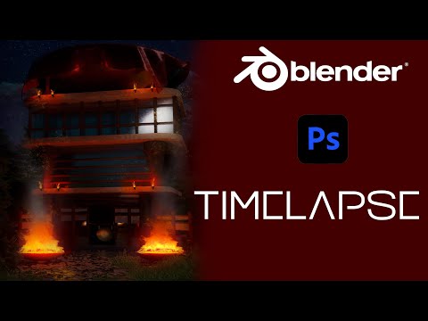 Blender + Photoshop Speedart : Temple