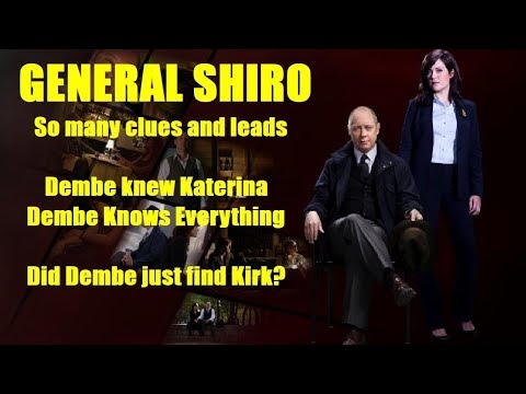 The Blacklist: General Shiro S6/E7 So much information