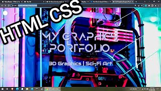 Color-Changing HTML/CSS Graphics Designer Portfolio with Mind-Blowing Font Effects! 💻