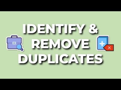 How to Identify & Remove Duplicates in Microsoft Excel | The Excel Lab