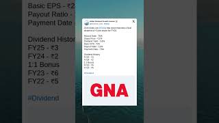 GNA Axles Ltd has recommended a Final Dividend for FY25. #StockMarket #News #Dividend