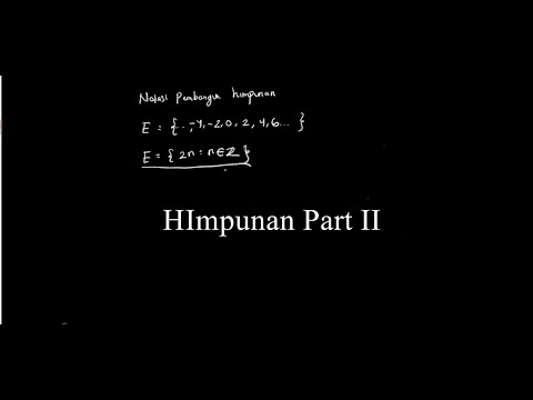 [Pembuktian Matematika] Himpunan Part II