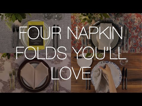 Four Chic & Easy Napkin Folds You'll Love | Party Rental Ltd.