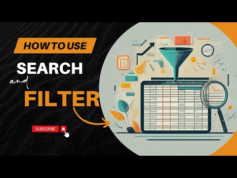 Module 5 - Searching and filtering in excel