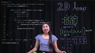 2D Arrays - Nikita demonstrates 2D Arrays using Poppits