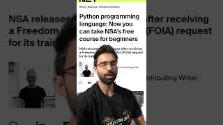 Learn To Code For Free With NSAs Beginner Python Course!