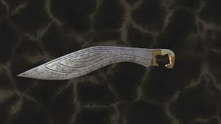 Ancient Greek Sword Kopis Game-Ready model rotation preview