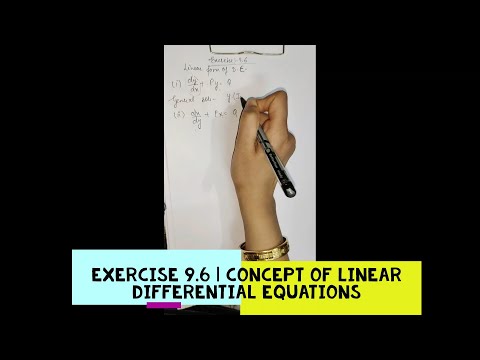 Exercise 9.6 | Concept of Linear Differential Equations | NCERT Class 12 Maths Part 2