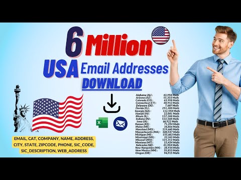 6 Million USA Email Addresses Download, USA Email List // Free Email List for Marketing 2025